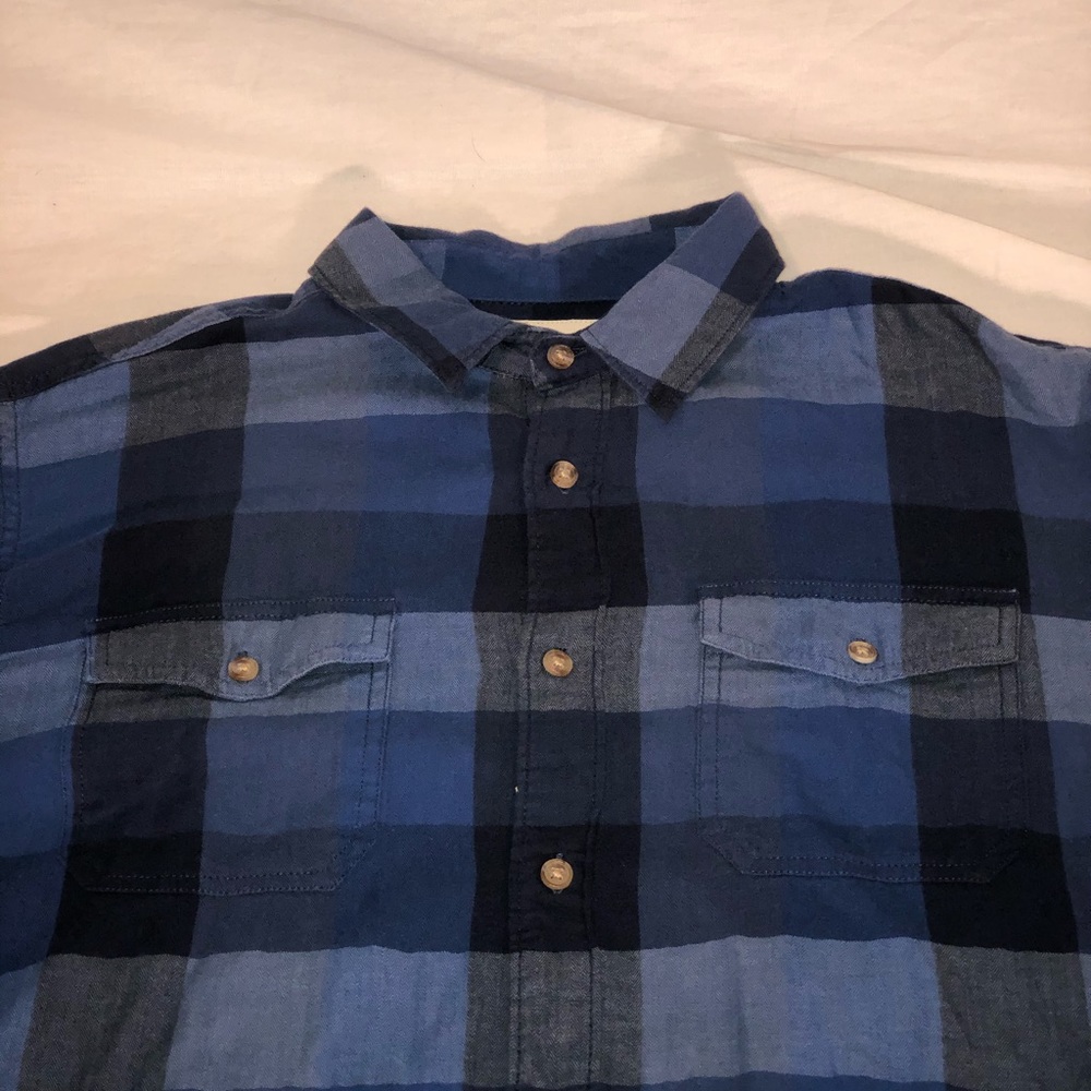 Men’s Urban Pipeline Plaid Button Up Shirt Large - Picture 2 of 5